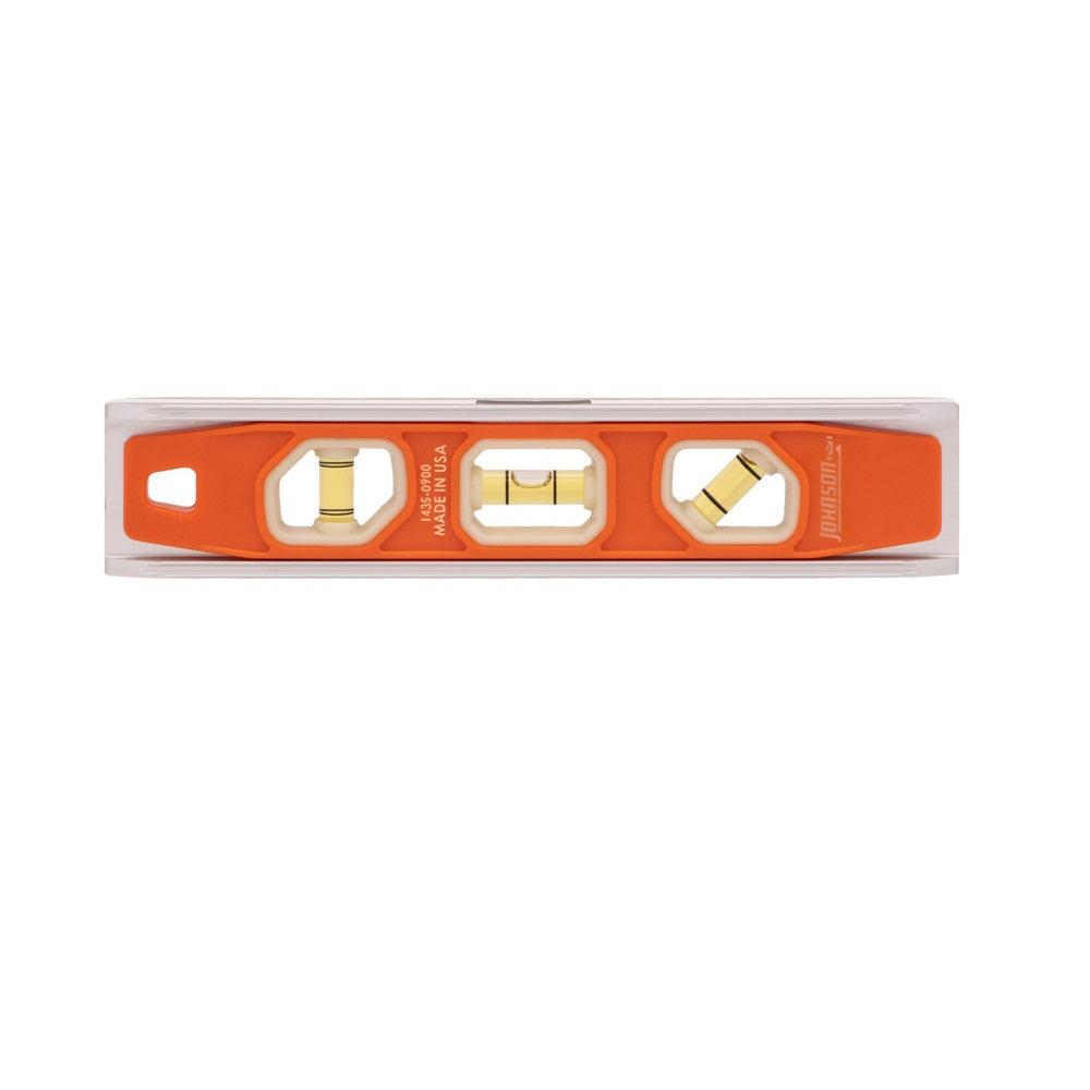 Johnson 1435-0900 Glo-View Torpedo Level, Orange