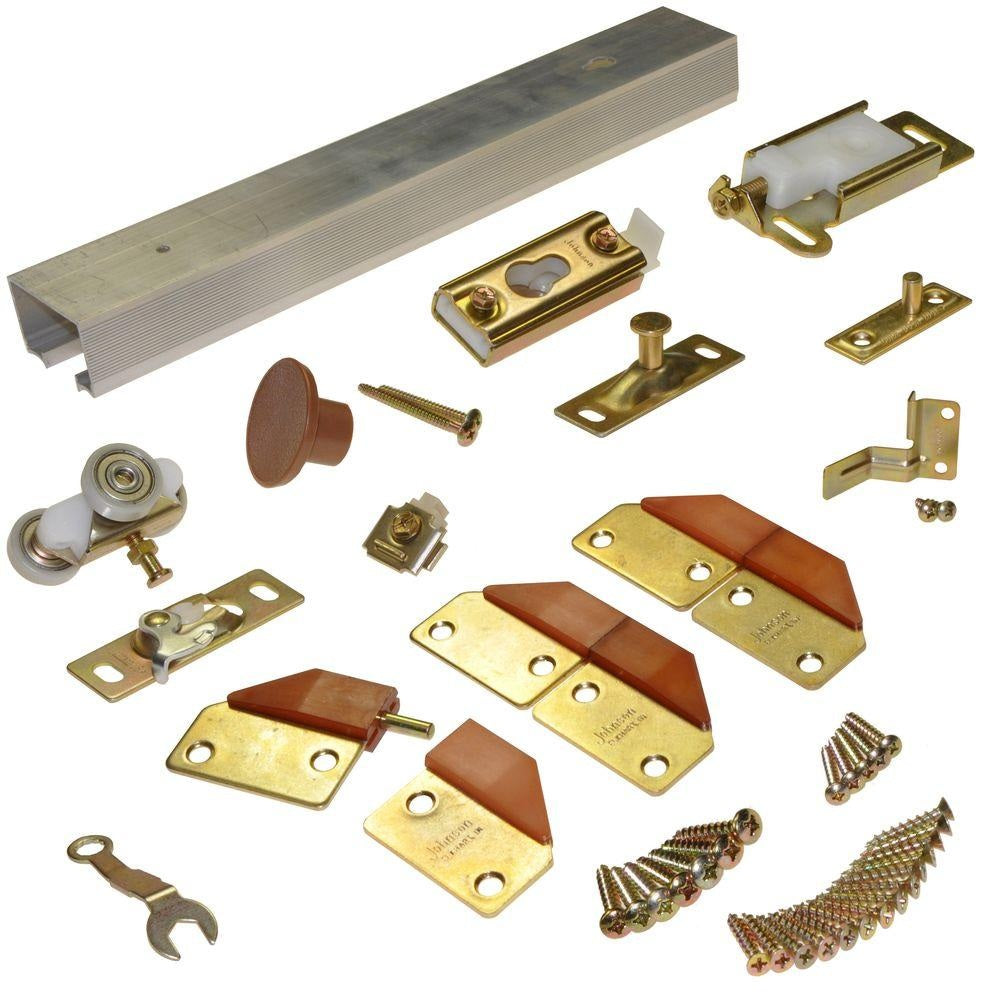 Johnson Hardware 100FD362 Bi-fold Door Hardware Kit, Aluminum