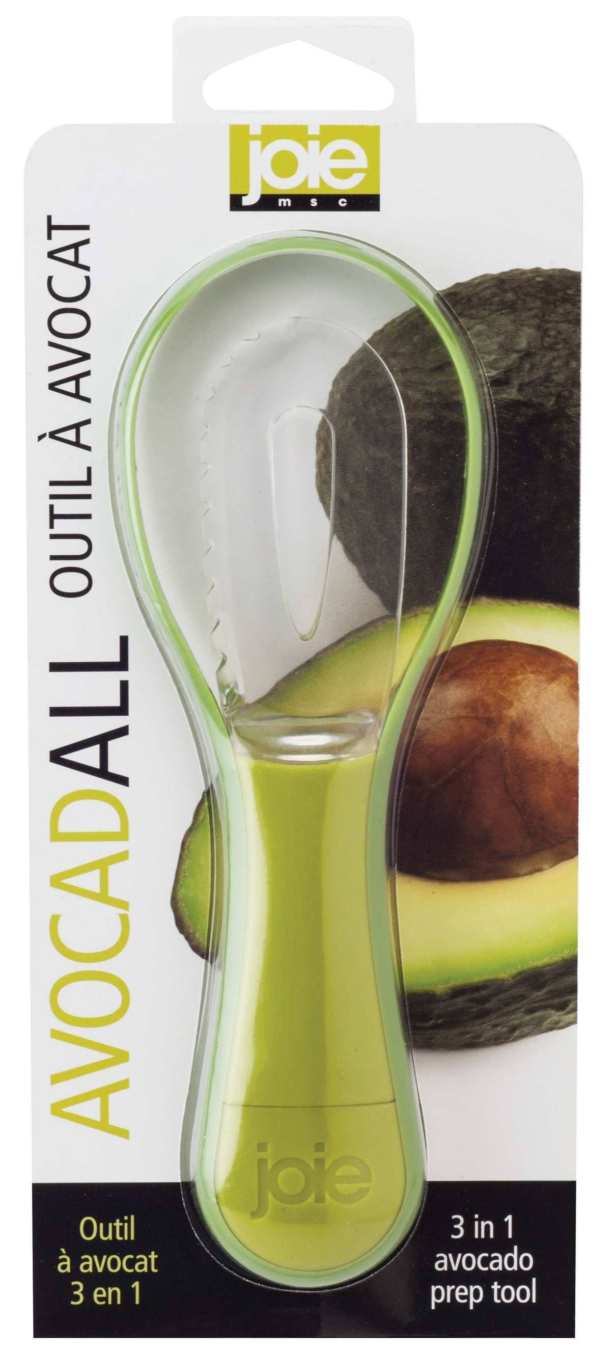 Joie MSC 32222 AvocadAll 3-in-1 Avocado Prep Tool, Green