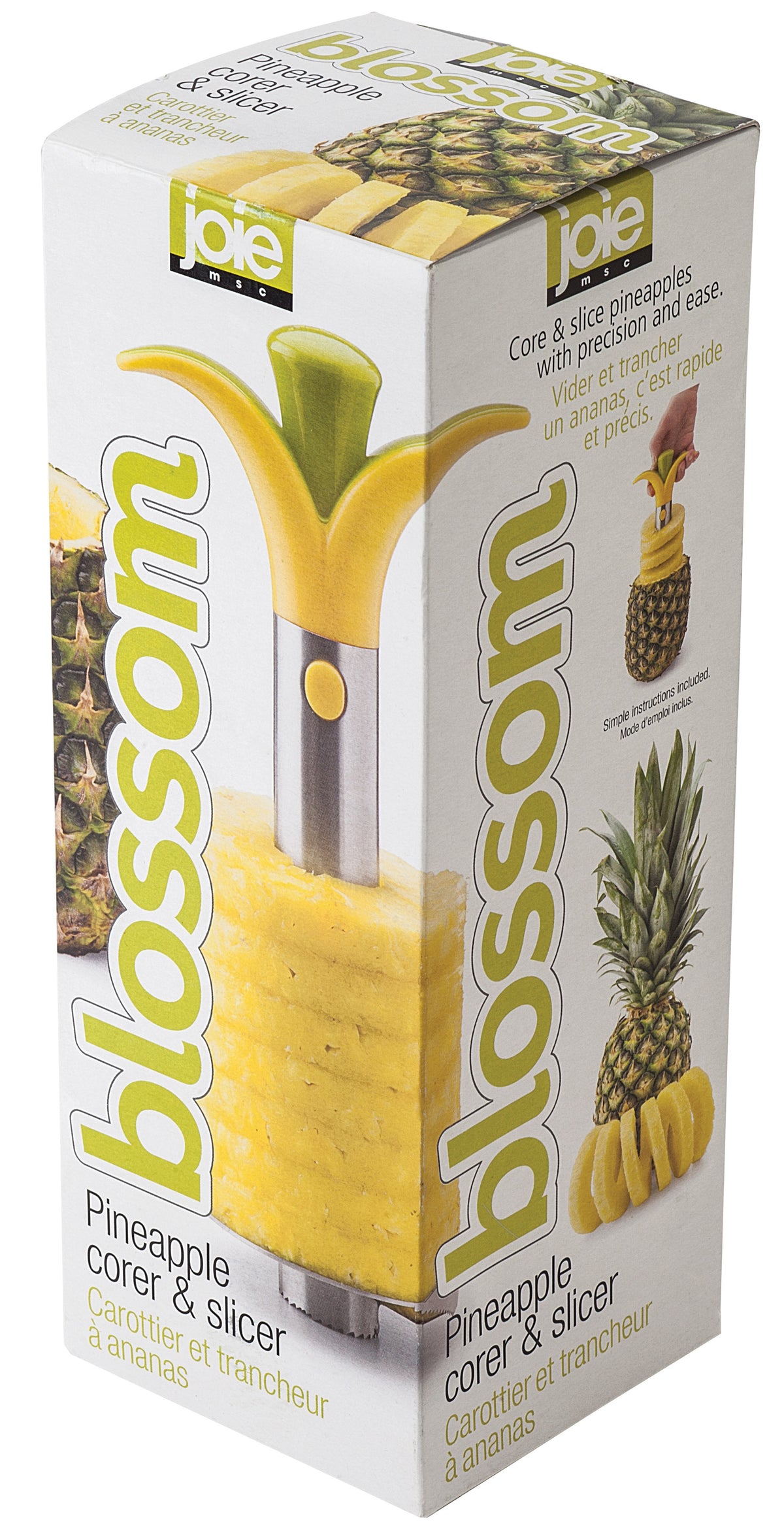 Joie MSC 30666 Blossom Pineapple Corer & Slicer, 18/0 Stainless Steel