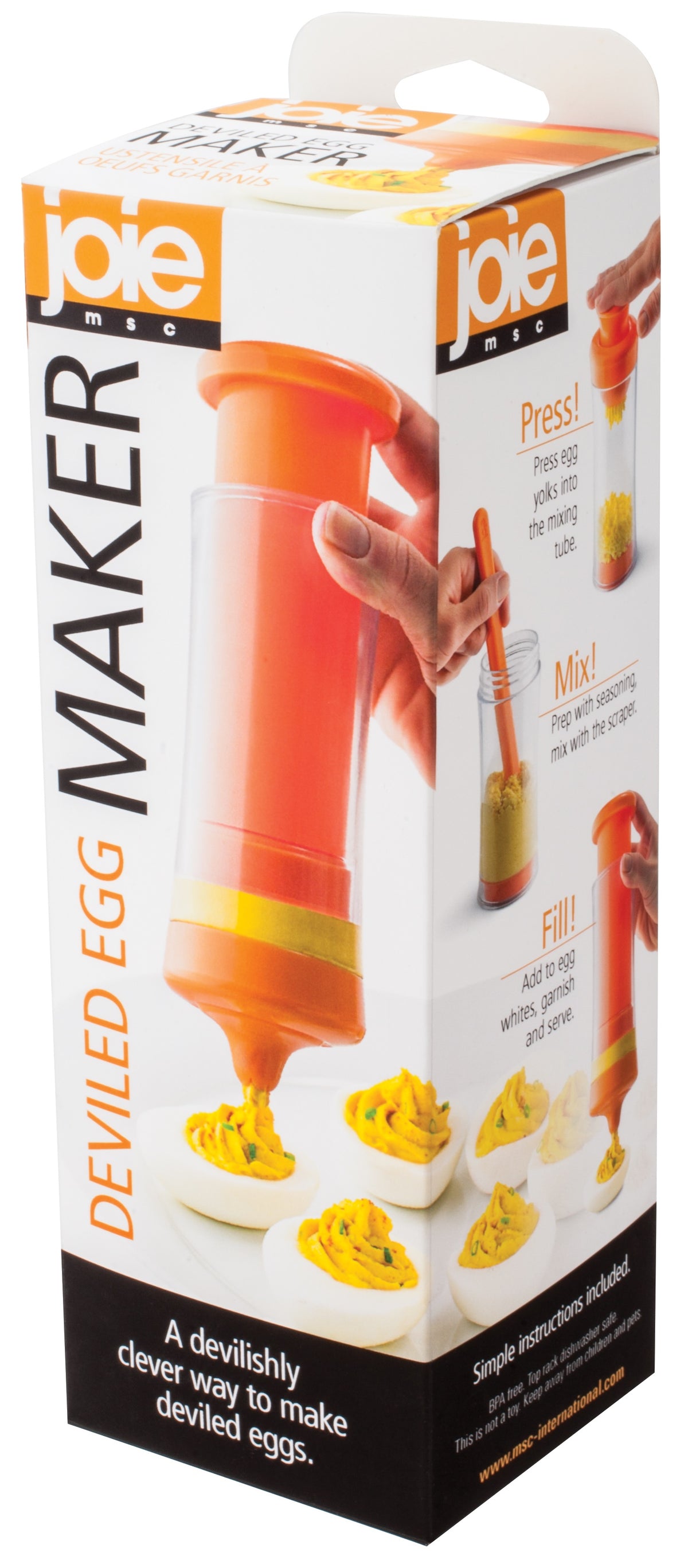 Joie MSC 26333 Deviled Egg Maker, Plastic