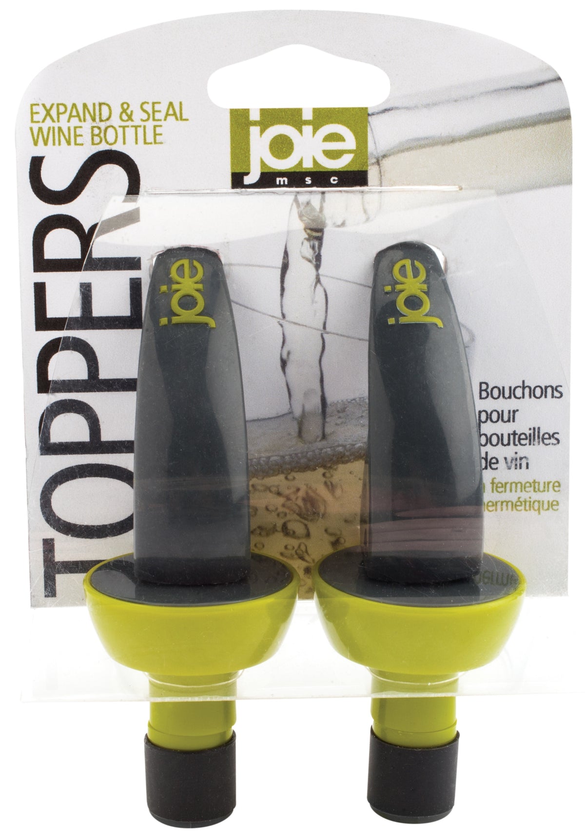 Joie MSC 20666 Expand & Seal Wine Bottle Topper, Plastic