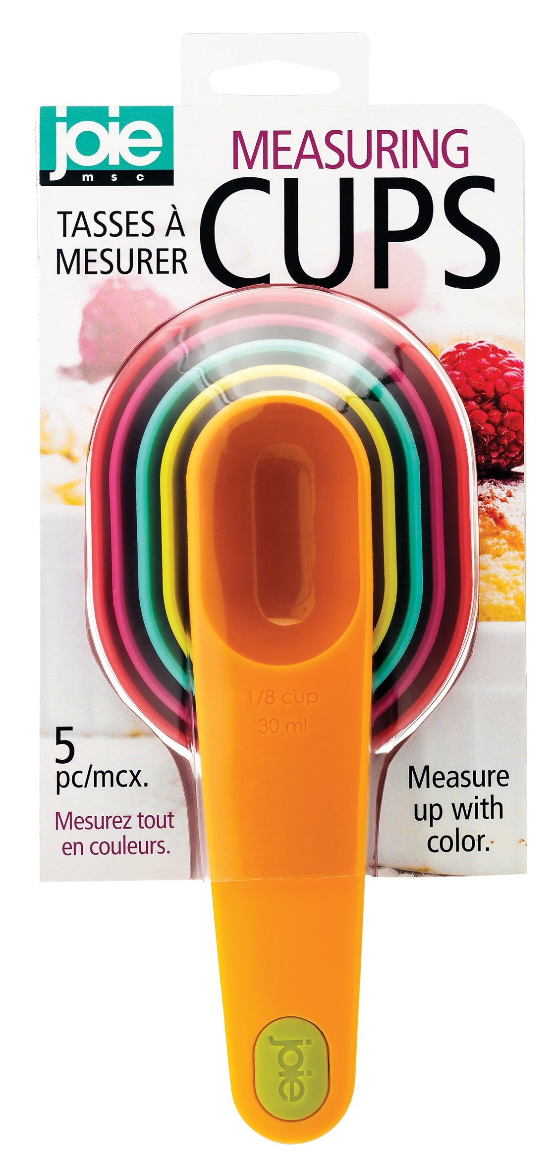 Joie MSC 26802 Measuring Cups, Assorted Colors