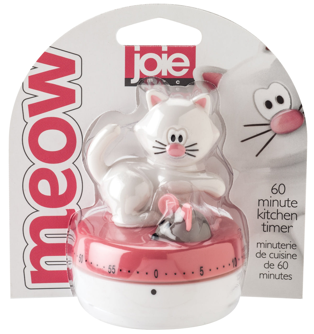 Joie MSC 12444 Meow Kitchen Timer, Assorted Colors