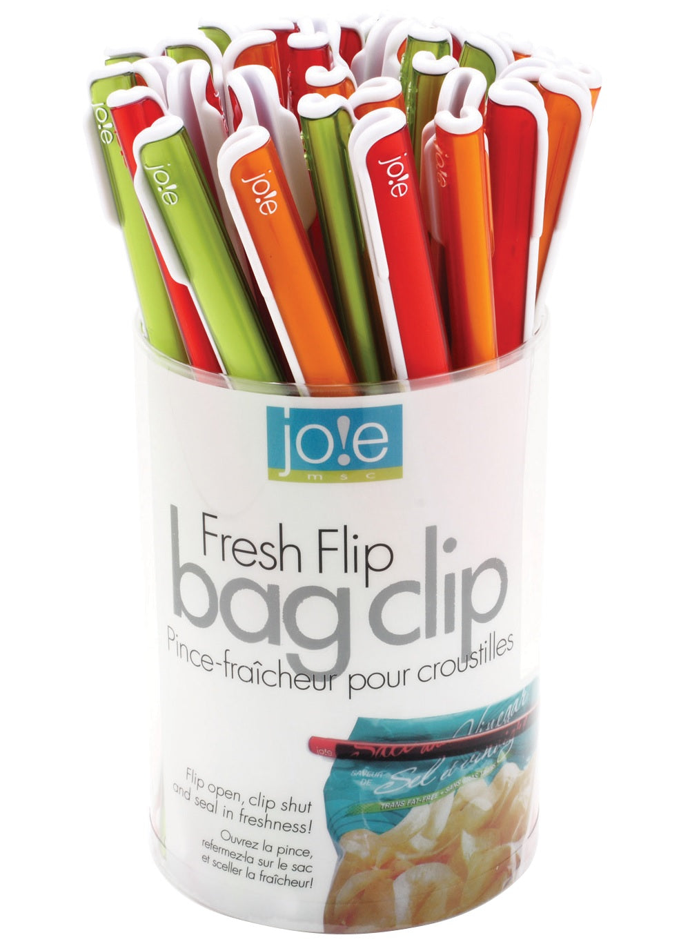 Joie MSC 26504PRO Fresh Flip Bag Clips, Assorted Colors