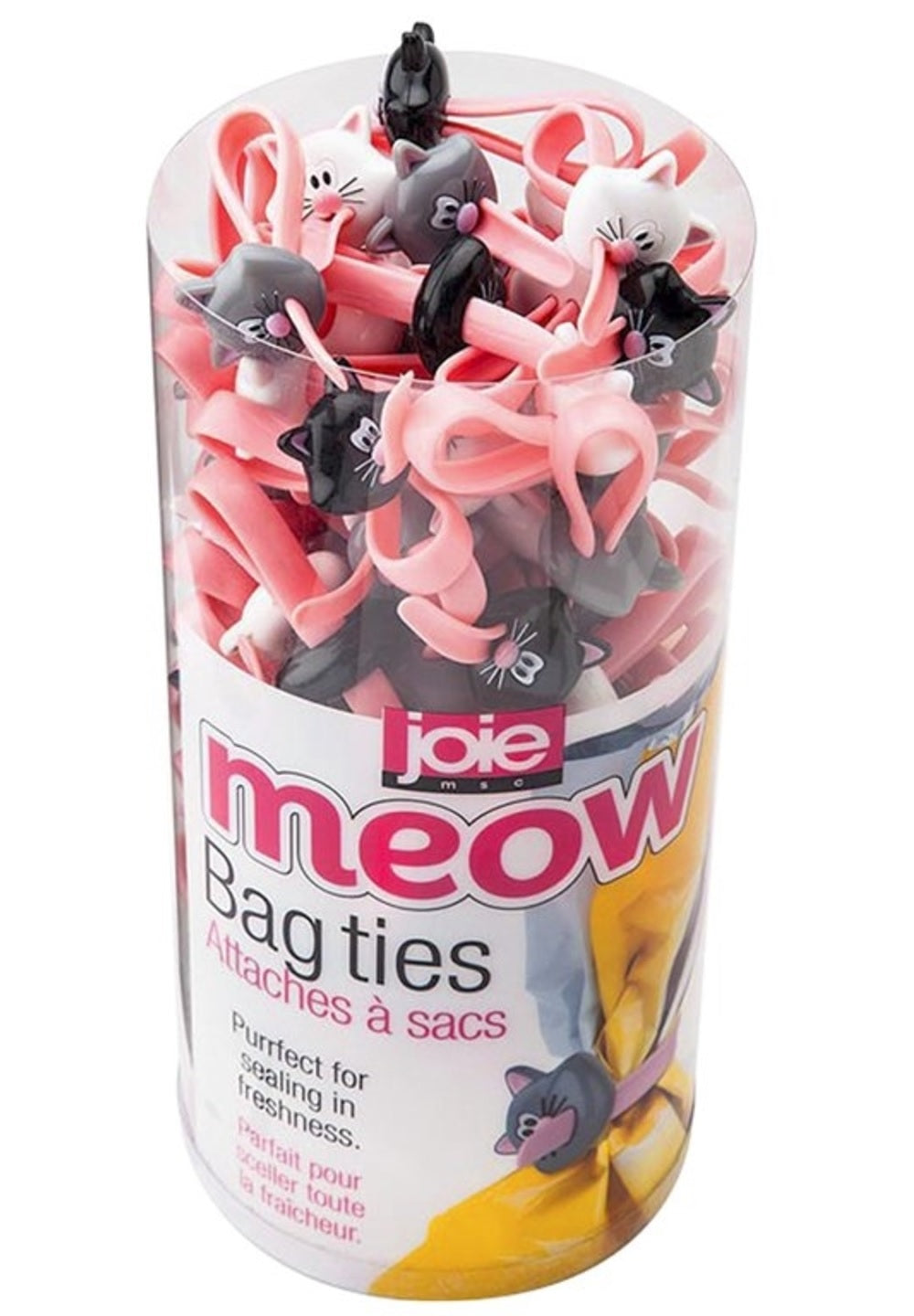 Joie MSC 12850PRO Meow Bag Ties, Assorted Colors