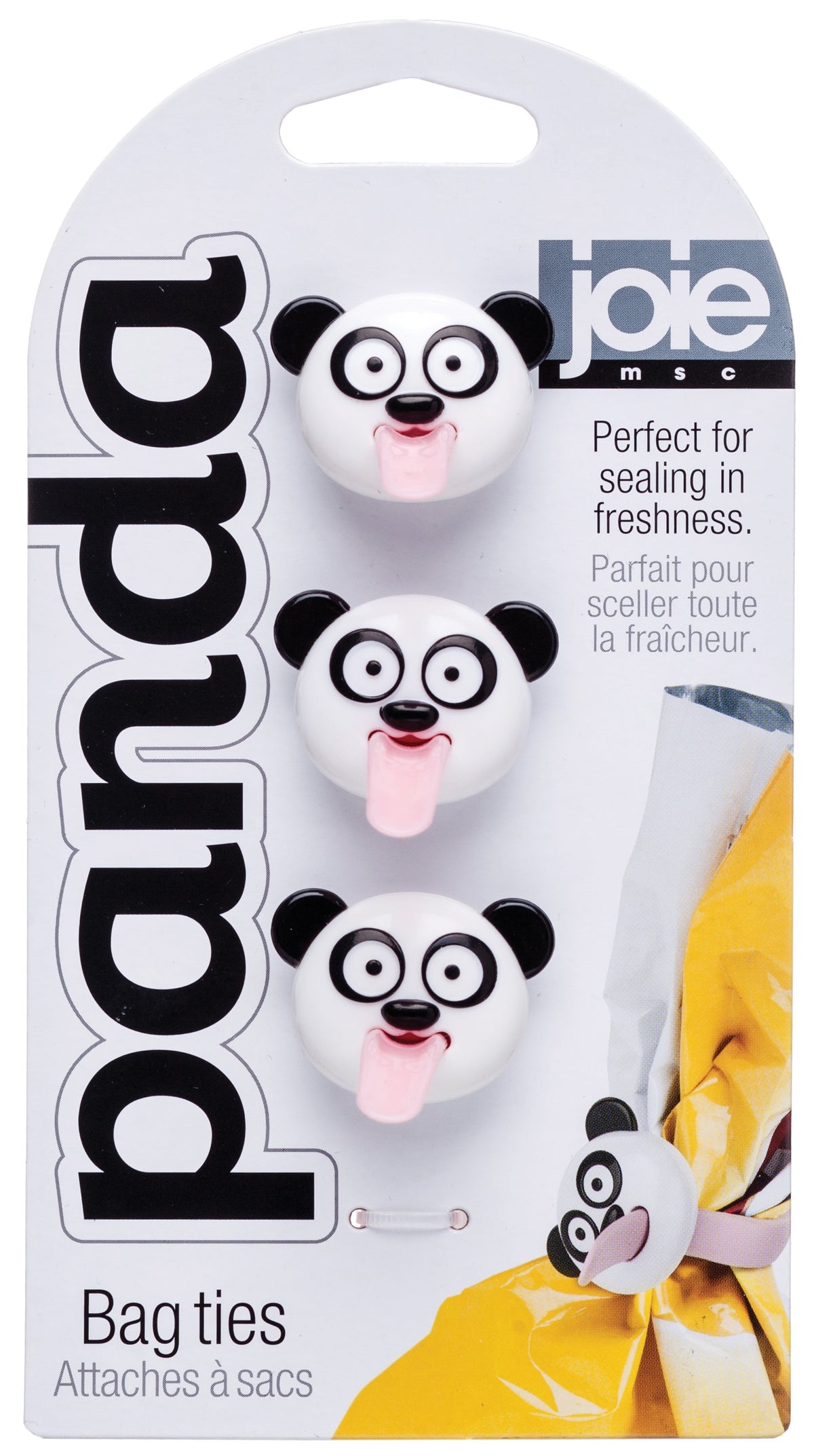 Joie MSC 38100 Panda Bag Ties, Plastic/Silicone