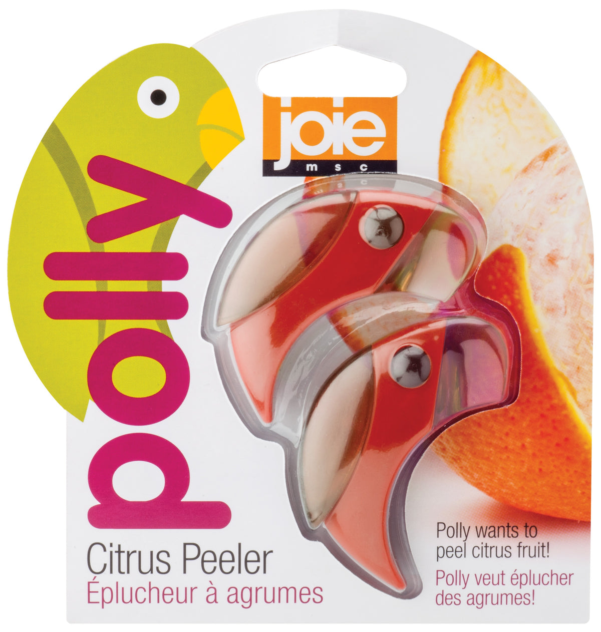 Joie MSC 26611 Parrot Citrus Peeler, Assorted Colors
