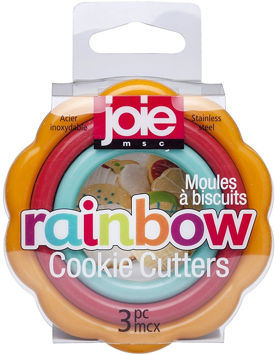 Joie MSC 17207 Rainbow Cookie Cutter, Assorted Colors
