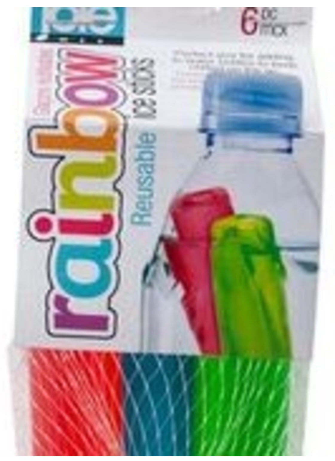 Joie MSC 29152 Rainbow Reusable Ice Sticks, Plastic