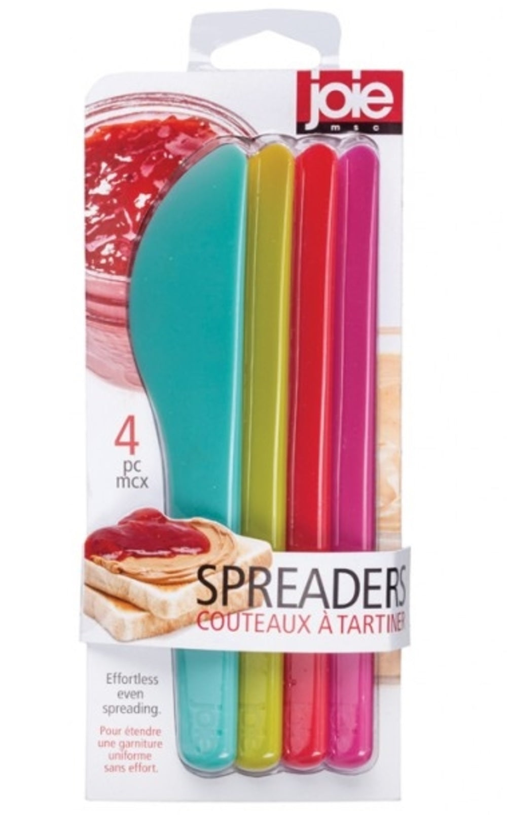 Joie MSC 39853 Spreaders, Assorted Colors, Plastic