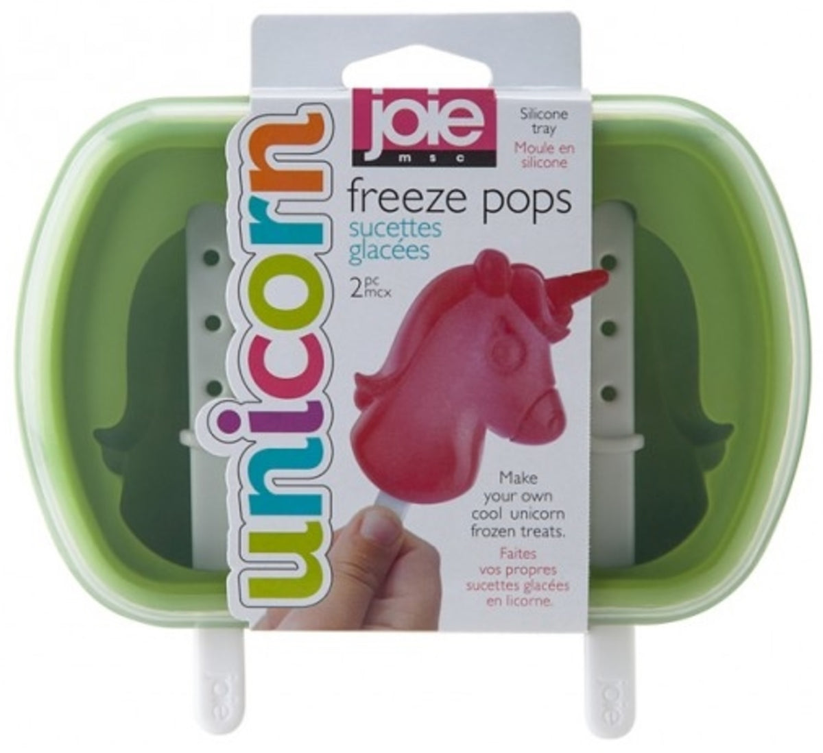 Joie MSC 16159 Unicorn Freeze Pop Maker, Assorted Colors