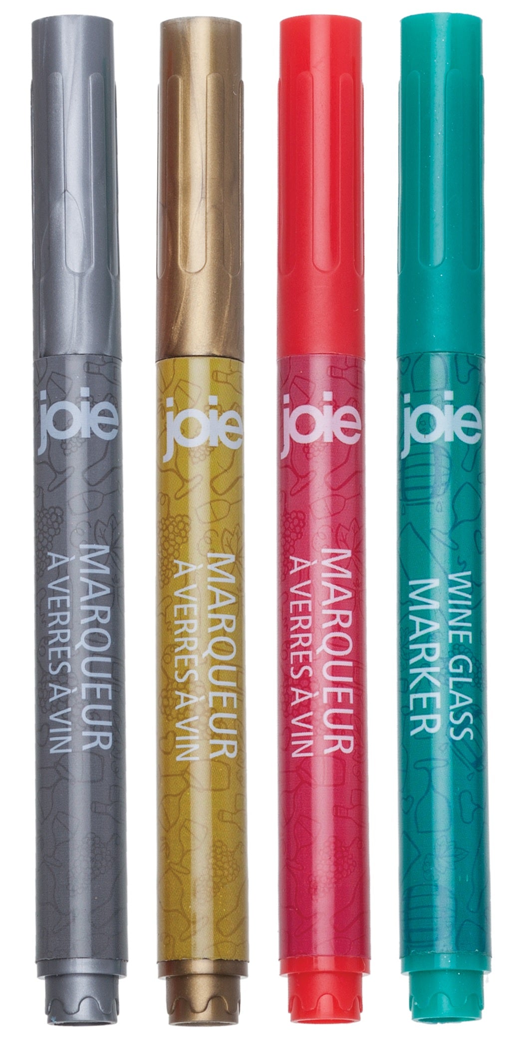 Joie MSC 10141 Wine Glass Makers, Assorted Colors