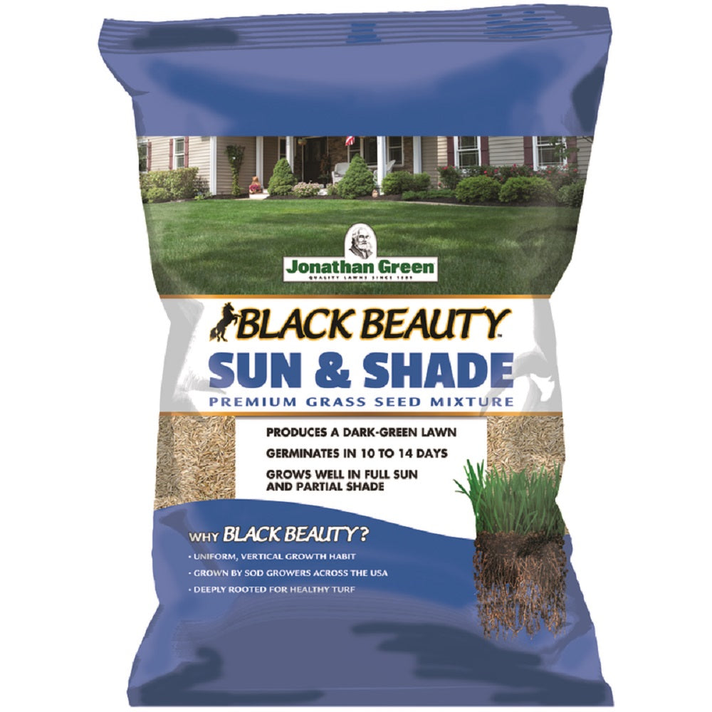 Jonathan Green 12006 Black Beauty Sun and Shade Grass Seed, 25 lbs