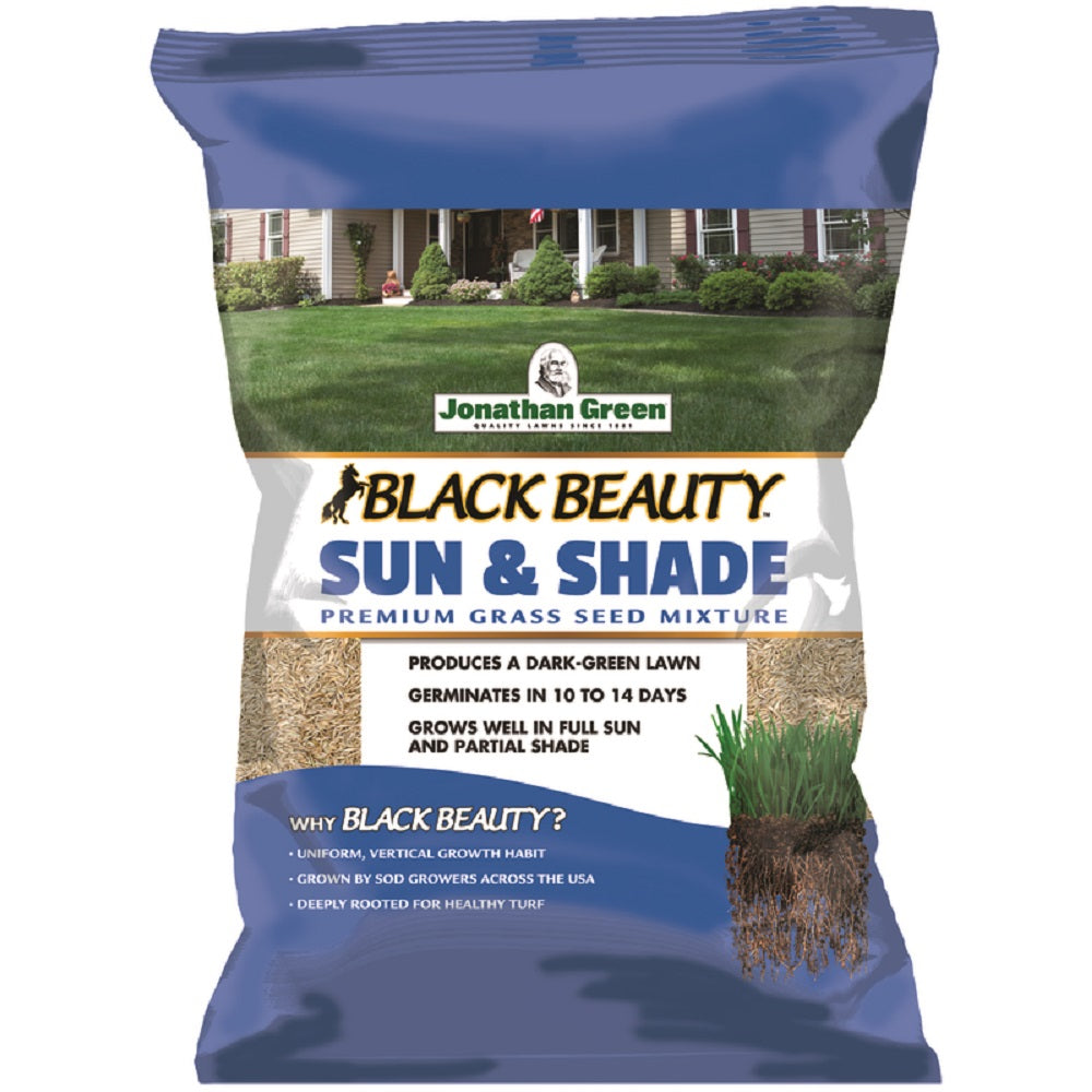 Jonathan Green 12006  Black Beauty Sun and Shade Grass Seed, 25 lbs