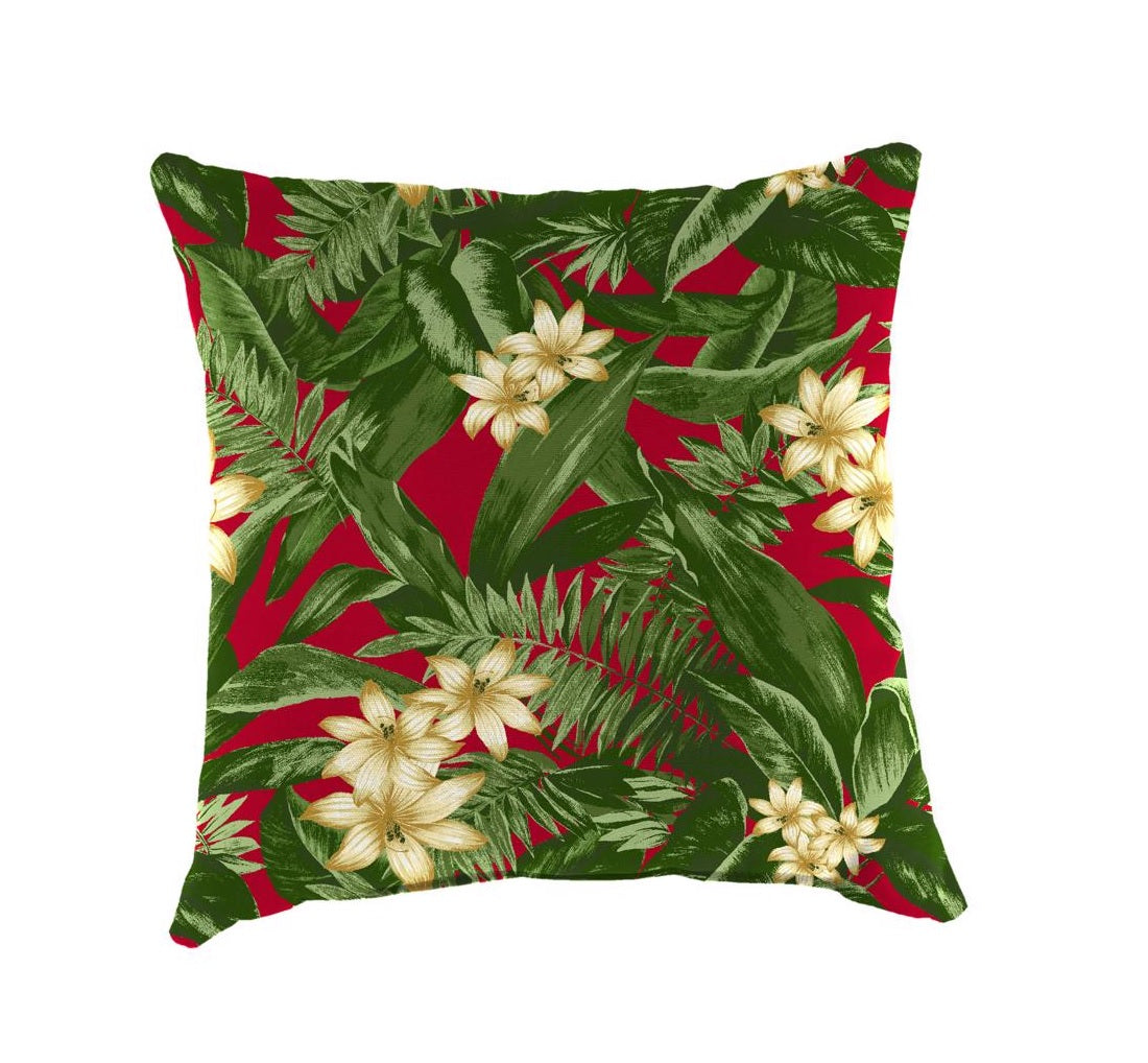 Jordan Manufacturing 9950-5498A Floral Throw Pillow, Polyester