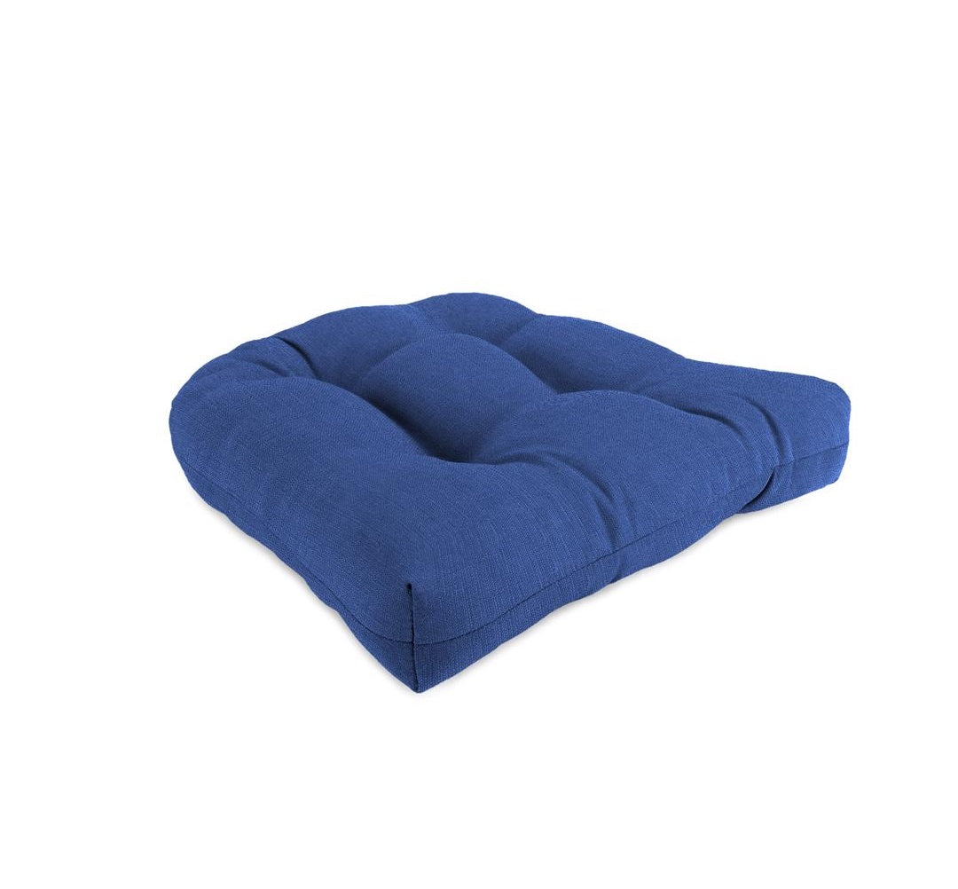 Jordan Manufacturing 9916-5934A Wicker Seat Cushion, Polyester, Blue