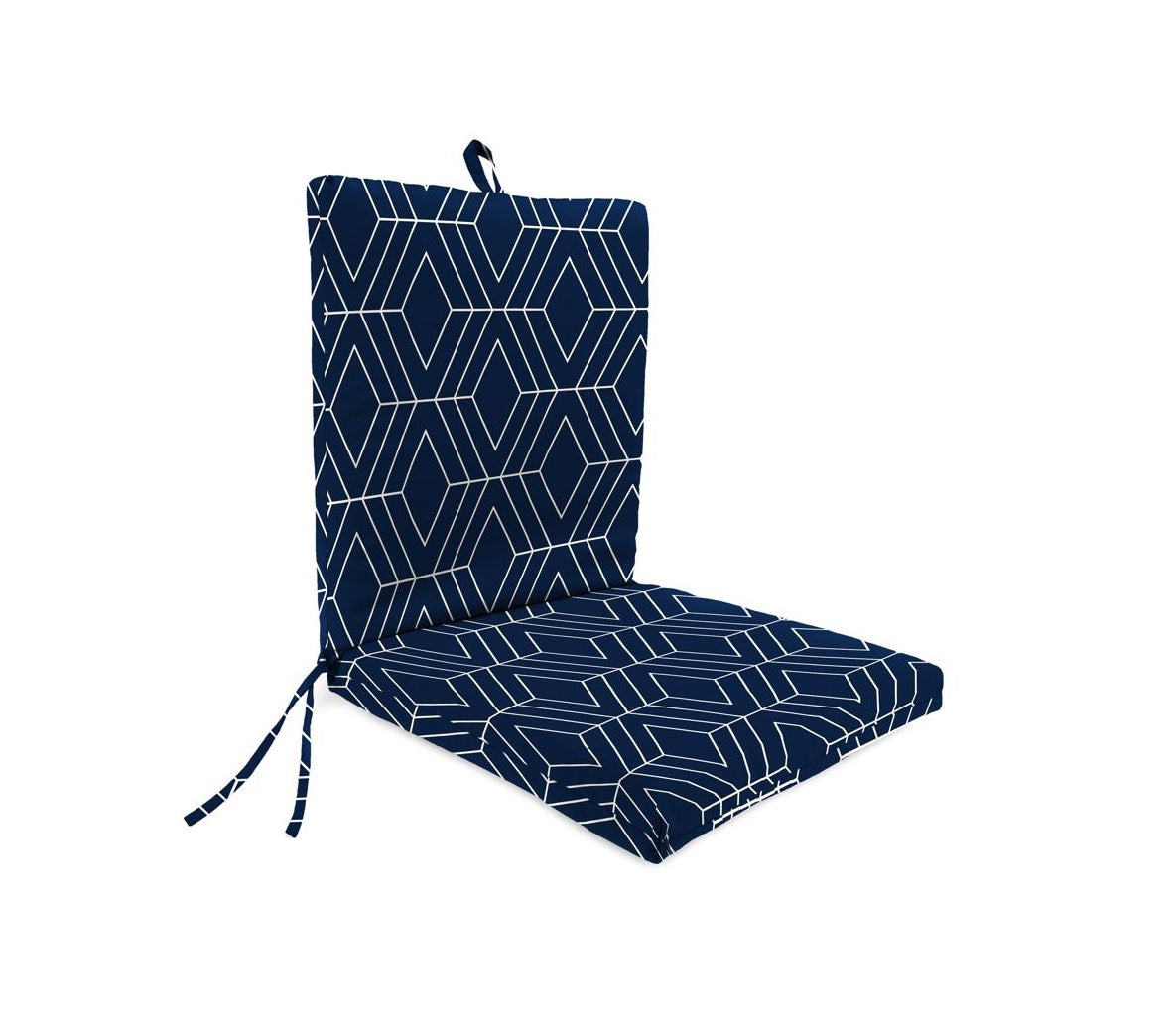 Jordan Manufacturing 9701-5877Q Geometric Chair Cushion, Polyester