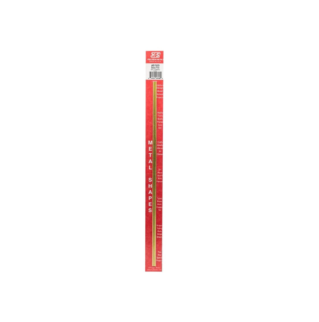 K&S 8169 Brass Rod, 12 inch