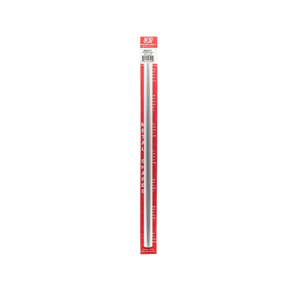 K&S 8291 Round Aluminum Tube, Mill, 1 feet