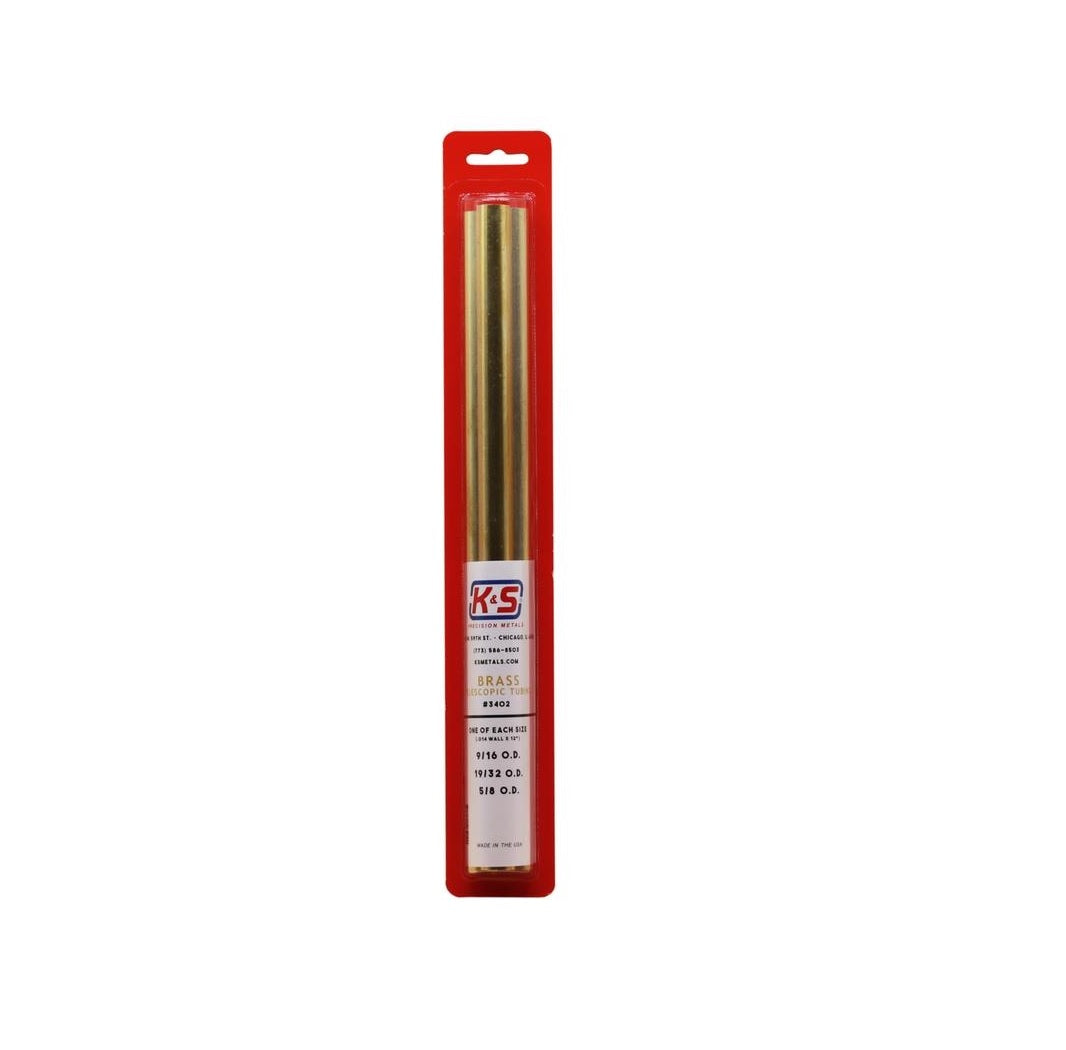 K&S 3402 Round Brass Tube, Medium