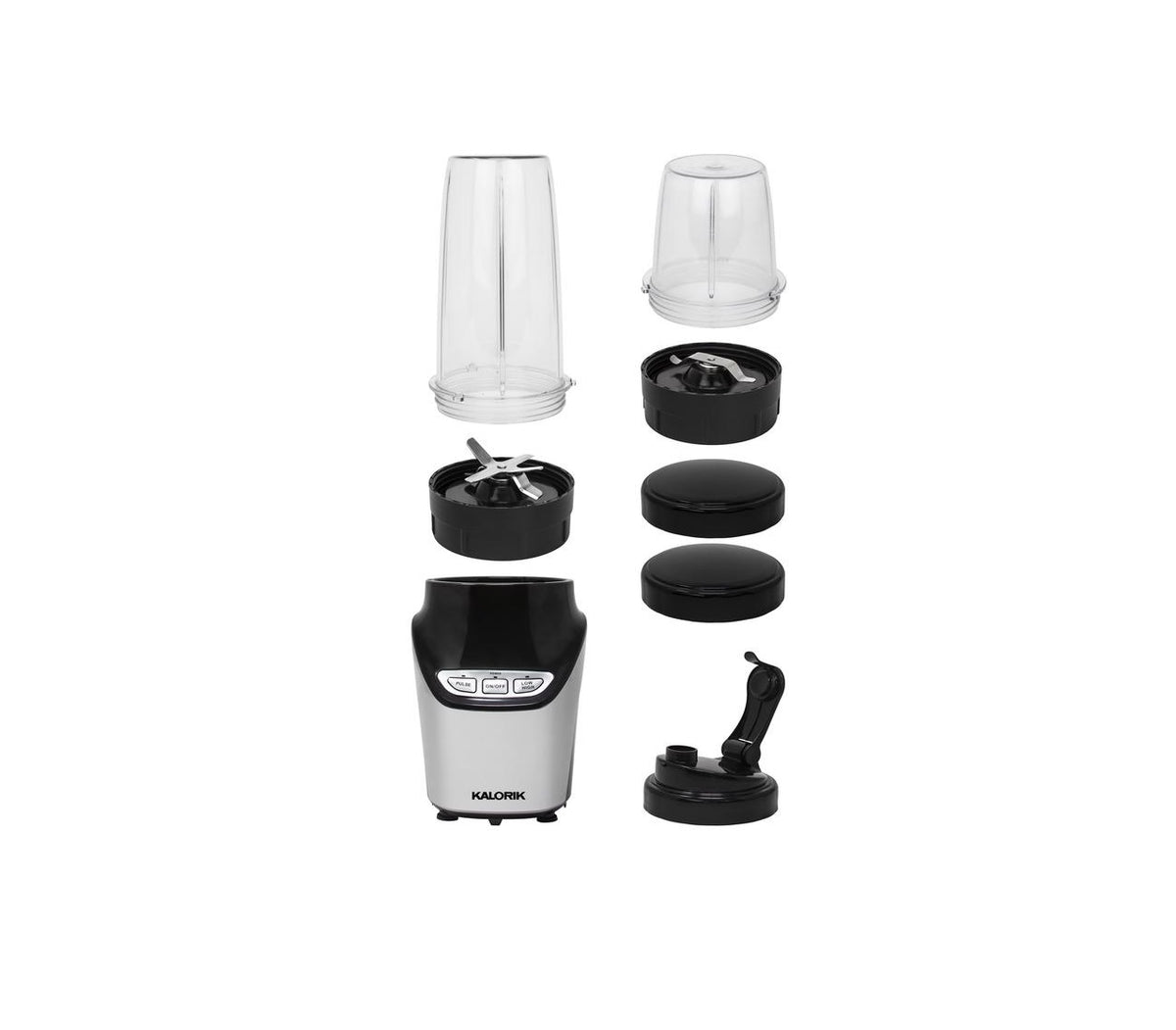 Kalorik NBL 43216 BK Nutrition Blender Set, Black/Silver