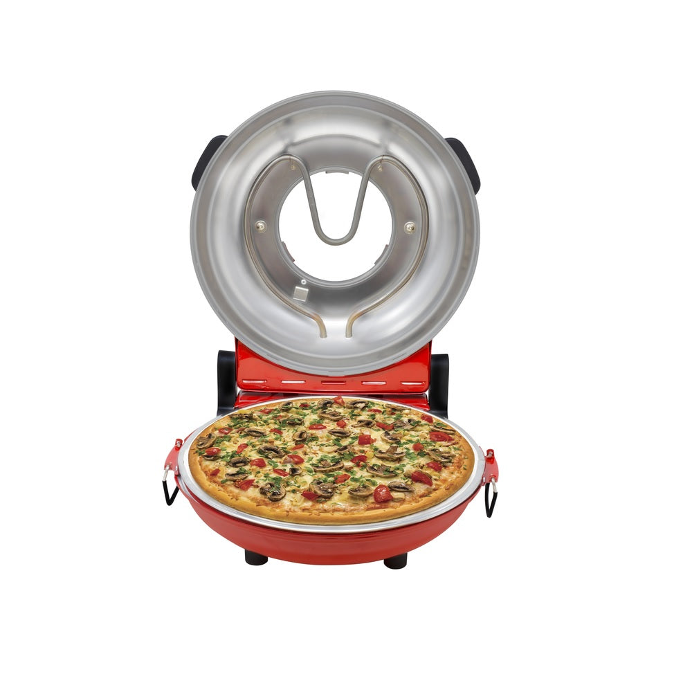 Kalorik PZM 43618 R Hot Stone Electric Pizza Oven, Red