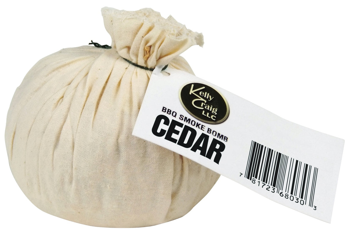 Kelly Craig 6803 Cedar BBQ Smoke Bomb, Wood/Cotton