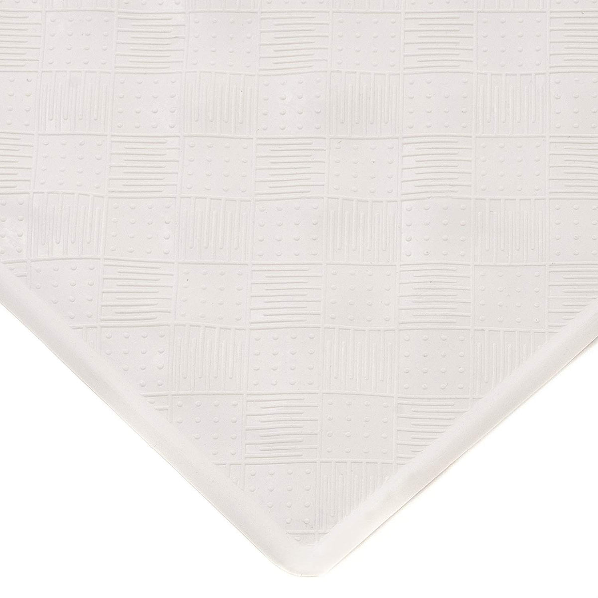 Kenney KN61280 Rubber Bath Mat, 27-1/2" x 15-1/2", Off White