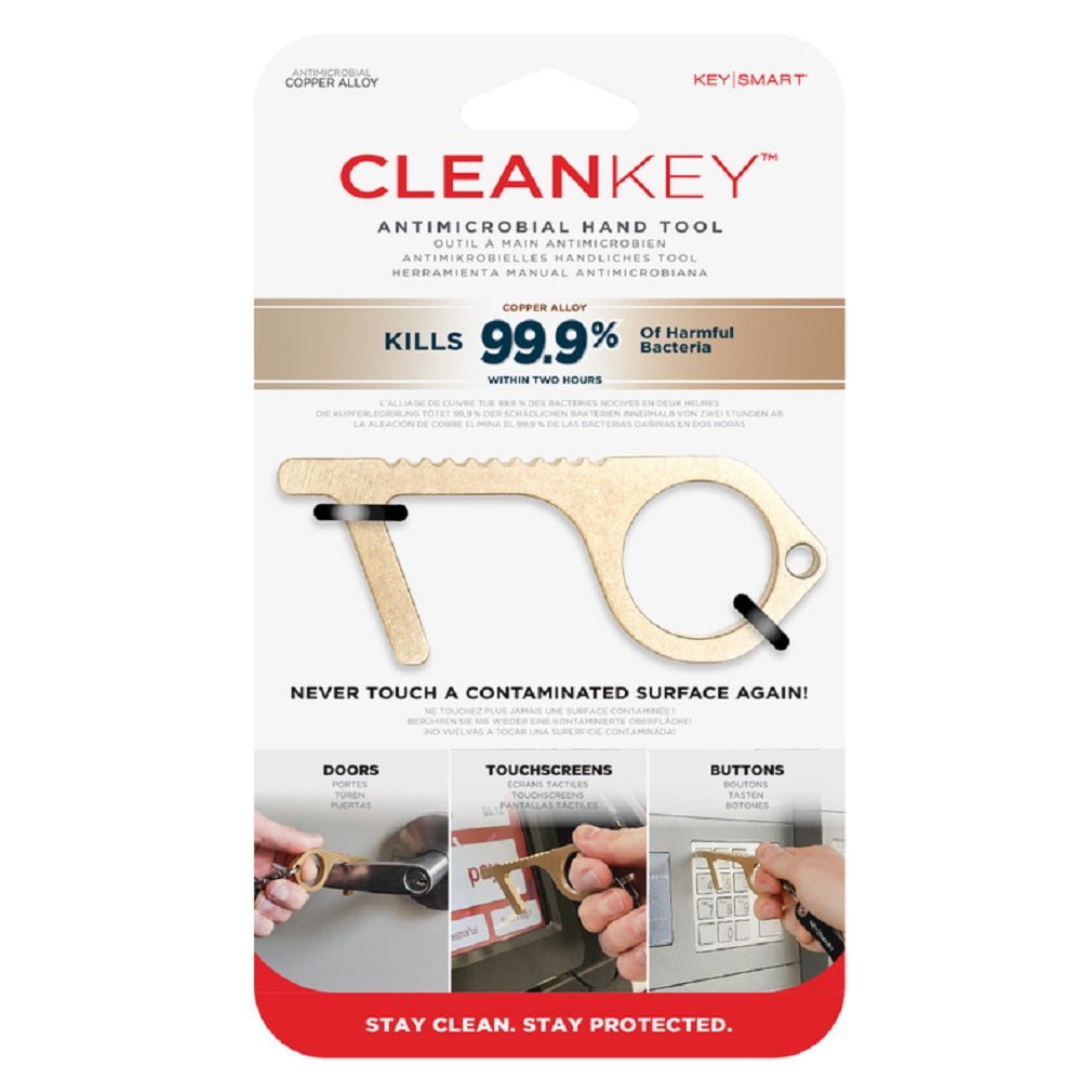 KeySmart KS904-BRS CleanKey Key Tool, Brass, Yellow