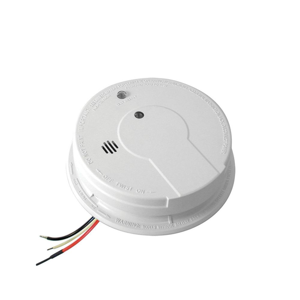 Kidde 21006371 (P12040) Hard-Wired Photoelectric Smoke Detector, White