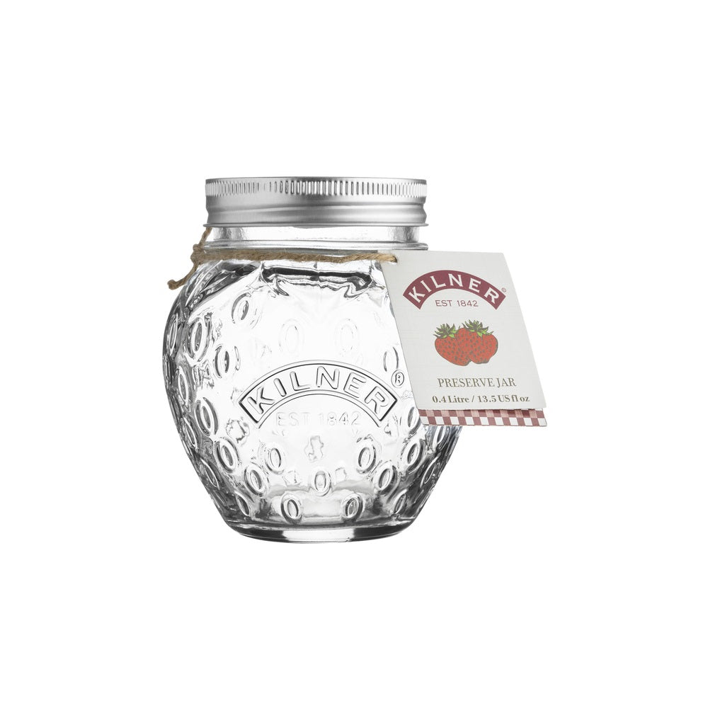 Kilner 0025.582U Strawberry Regular Mouth Preserve Jar, 13.5 Oz