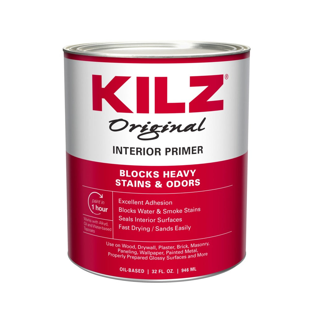 Kilz 10002 Interior Stain Blocking Primer/Sealer, 1 Quart