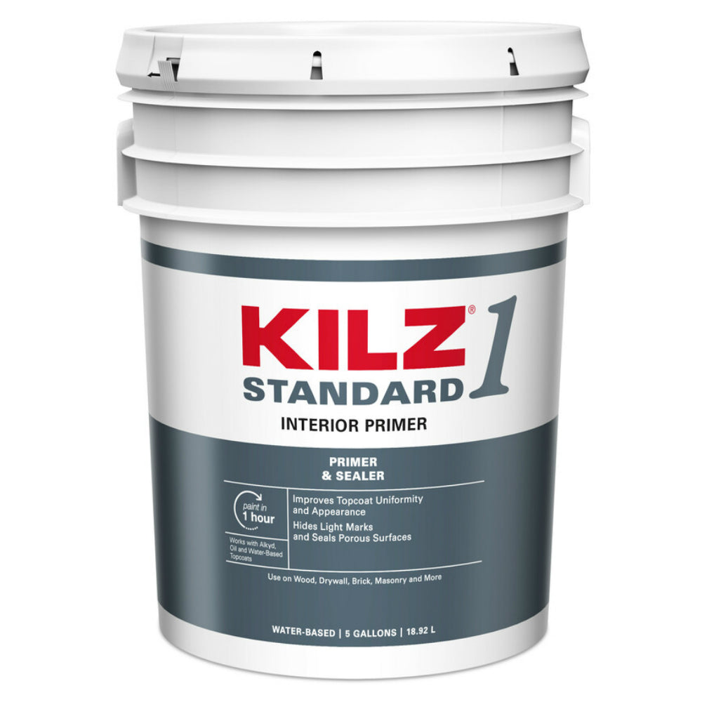 Kilz L201105 1 Standard Water-Based Primer and Sealer, 5 Gallon
