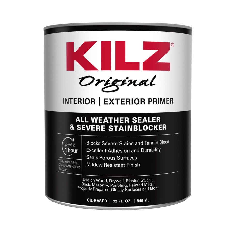 Kilz 10084 Original Oil-Based Interior and Exterior Primer, 1 Quart