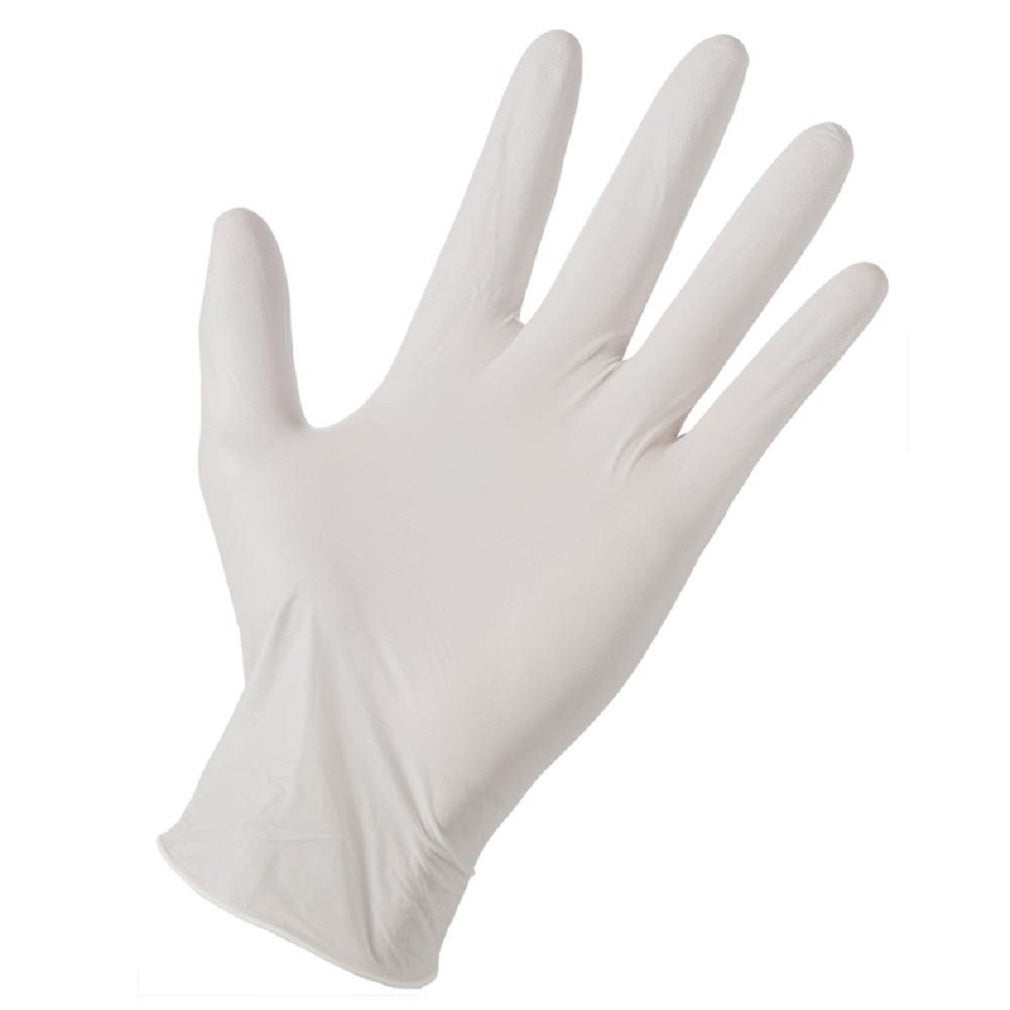 Kinco L10PKL-OS Disposable Gloves, Latex, White