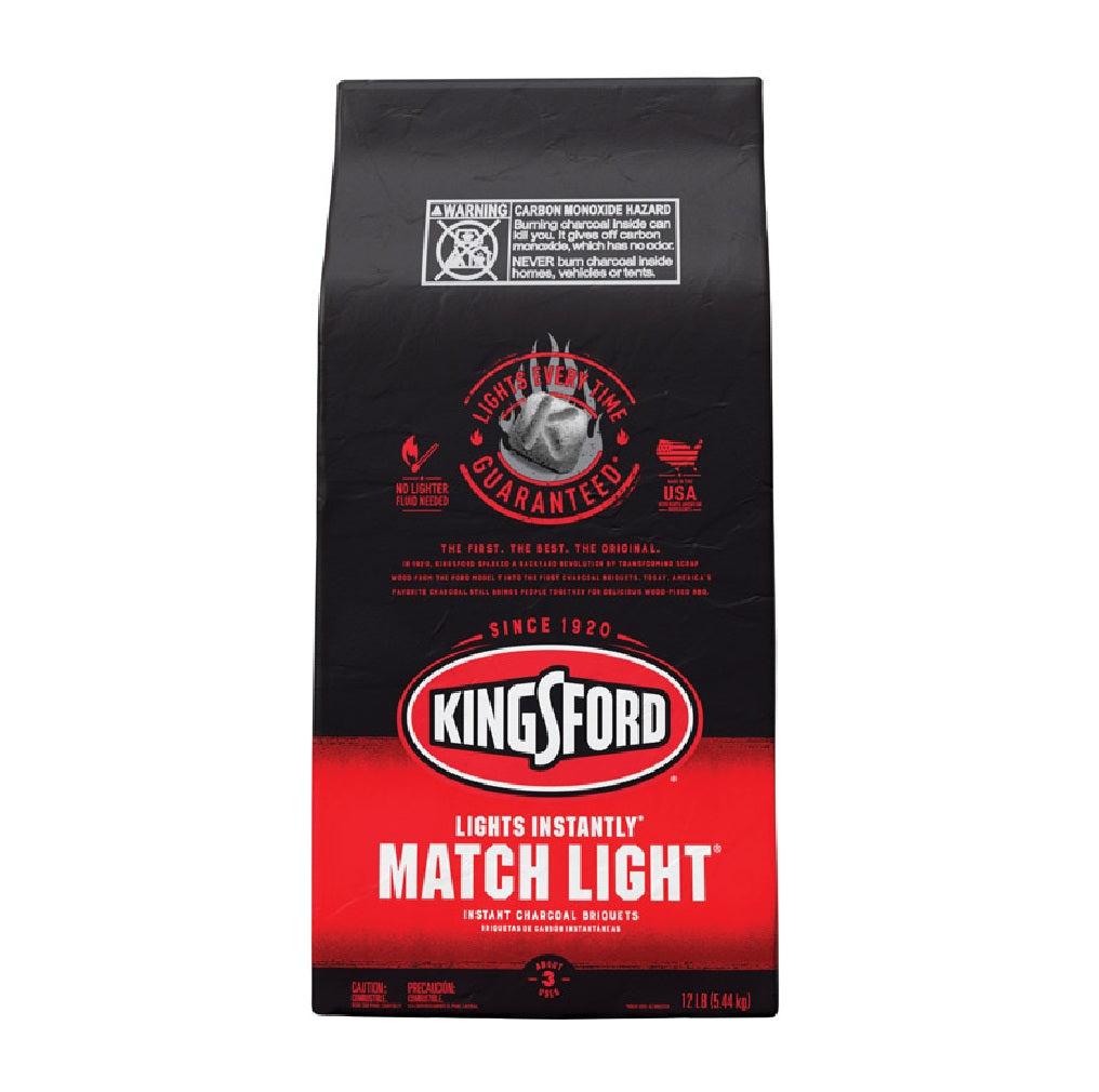 Kingsford 32090 Match Light Charcoal Briquettes, 12 Lbs