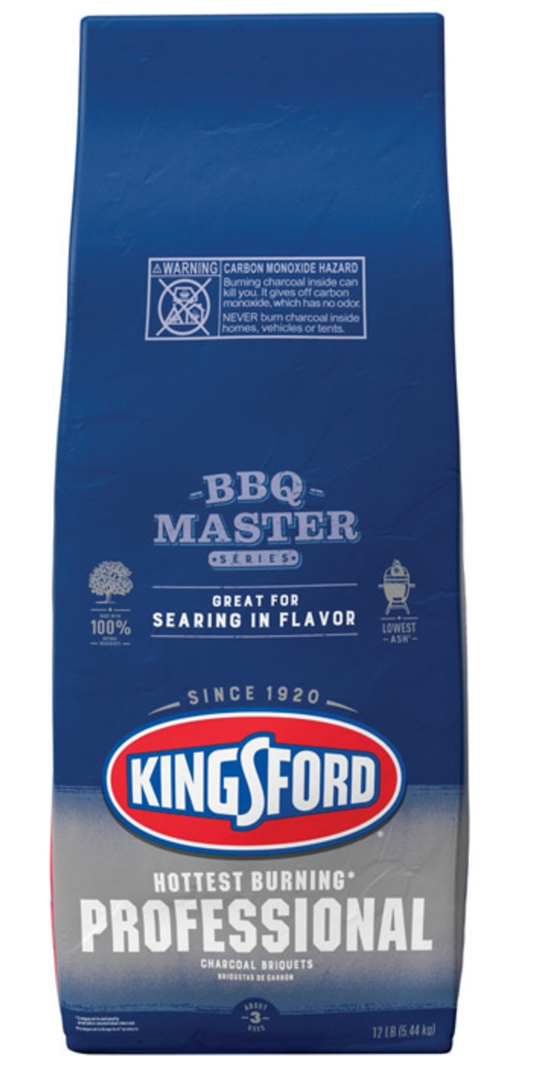 Kingsford 32100 Professional Premium Blend Charcoal Briquettes, 12 Lbs