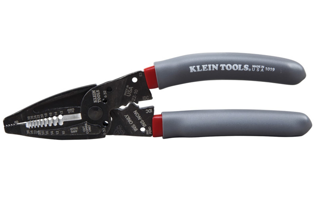 Klein Tools 1019 Kurve Wire Crimper/Stripper Multi-Tool, Gray