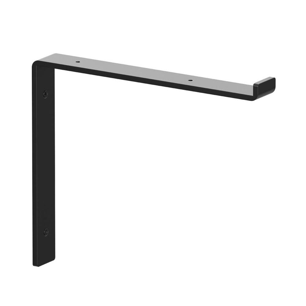 Knape & Vogt RP-201SL-12BK Shelf Bracket, Black, Steel