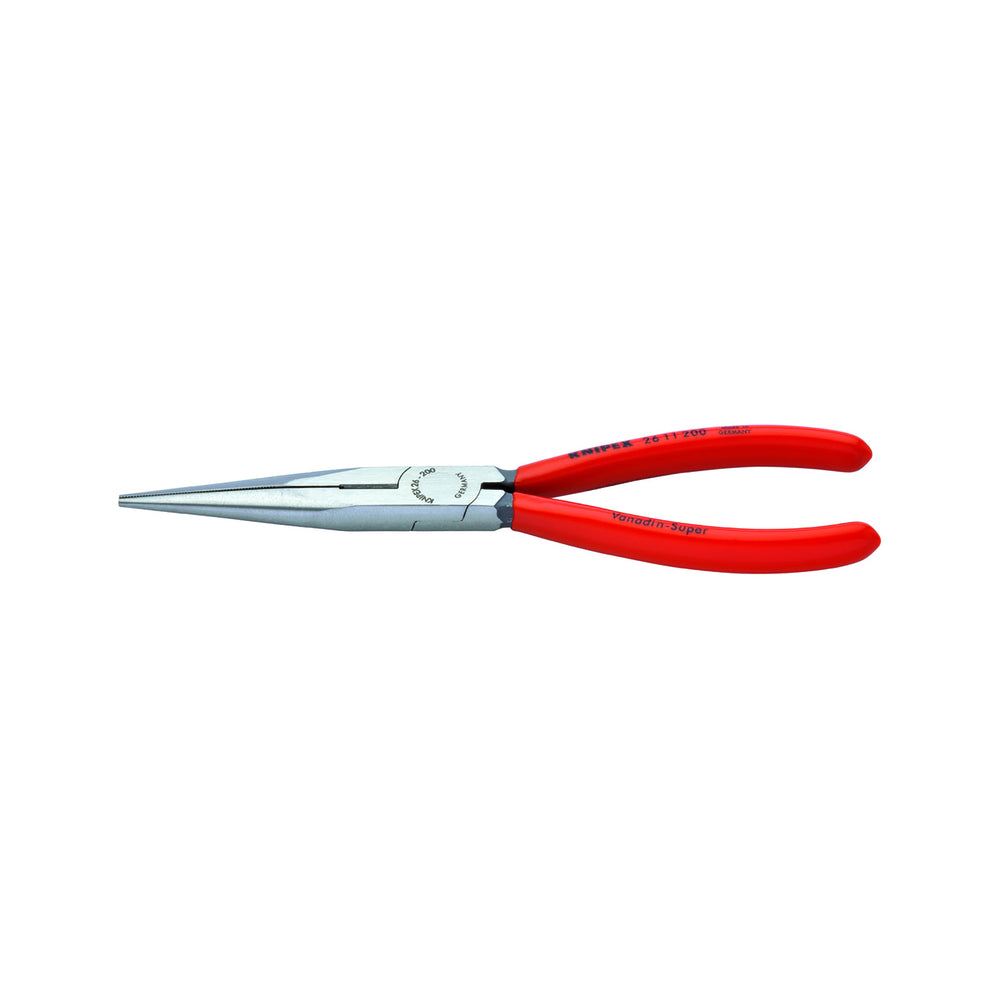 Knipex 26 11 200 SBA Long Nose Pliers/Cutter, Red, 8 in