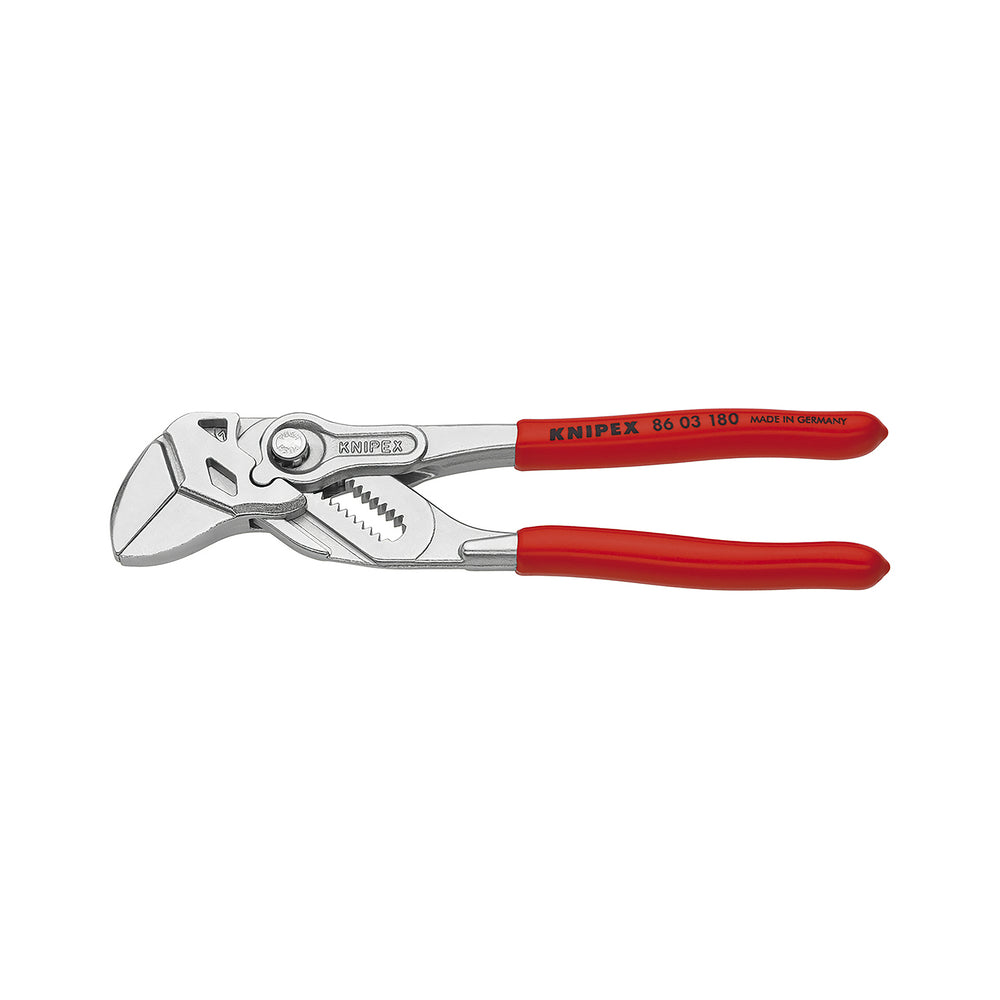 Knipex 86 03 180 SBA Pliers Wrench, Red, 7-1/4 in
