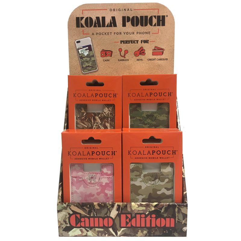KoalaPouch 142836 Camo Adhesive Phone Wallet