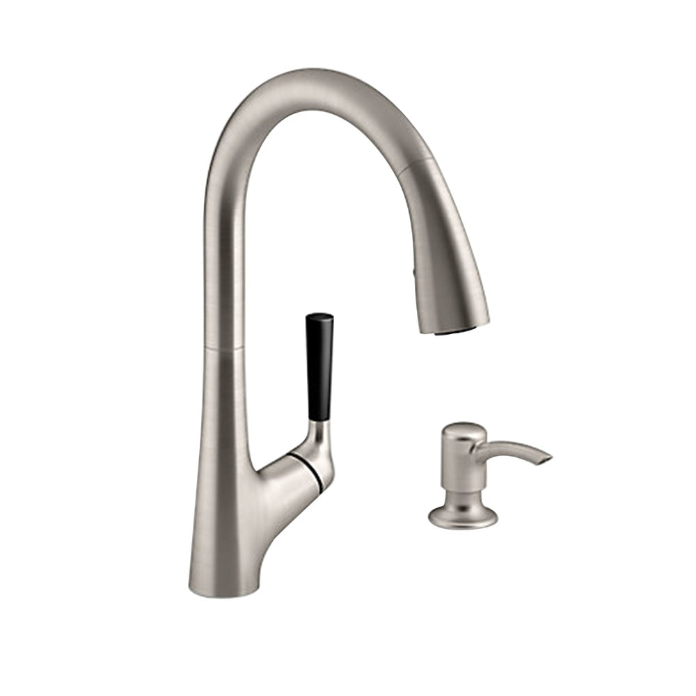 Kohler R562-SD-VS Malleco Pull-Down Kitchen Faucet, Stainless Steel