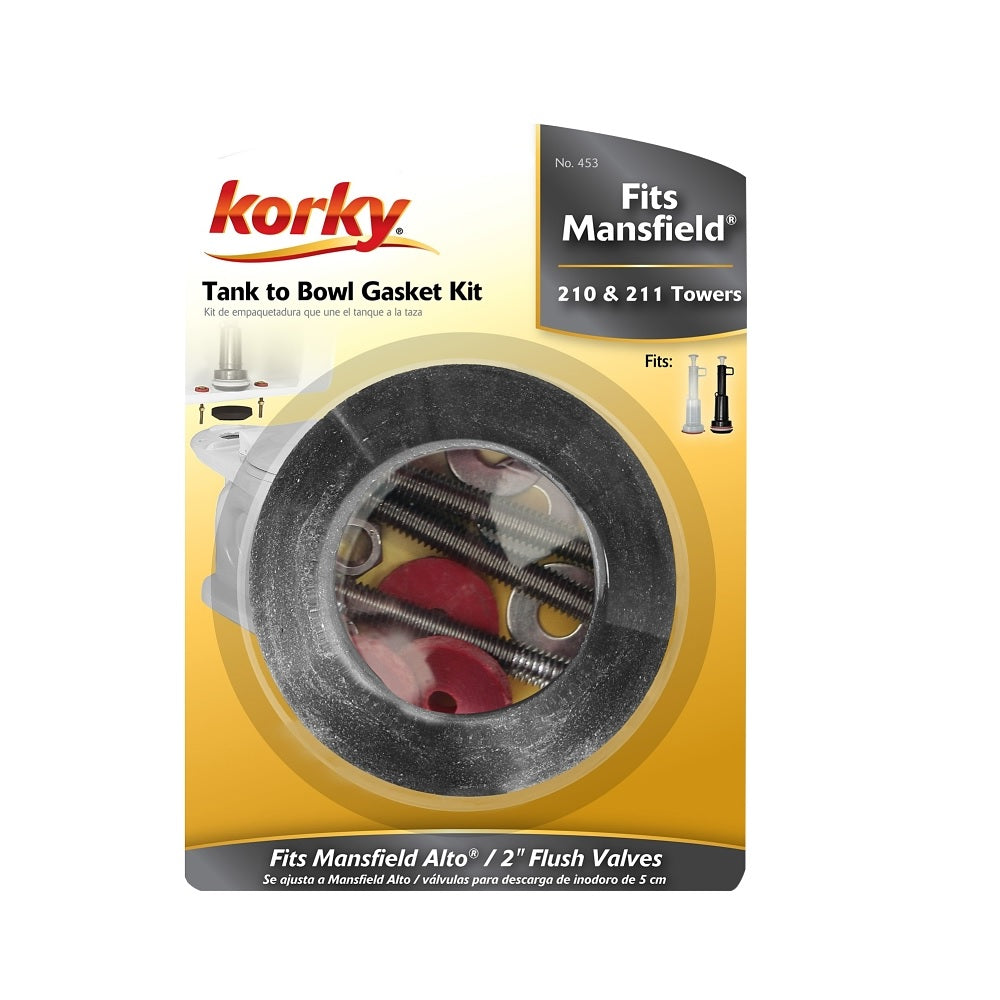 Korky 453BP Gasket and Hardware Kit, Rubber, Black