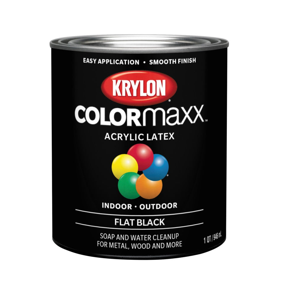 Krylon K05647007 COLORmaxx Interior/Exterior Paint, 32 Oz