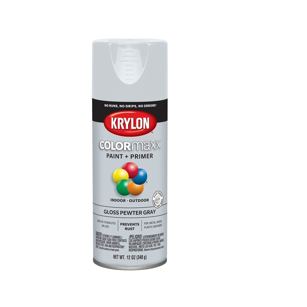 Krylon K05531007 COLORmaxx Spray Paint, 12 Oz