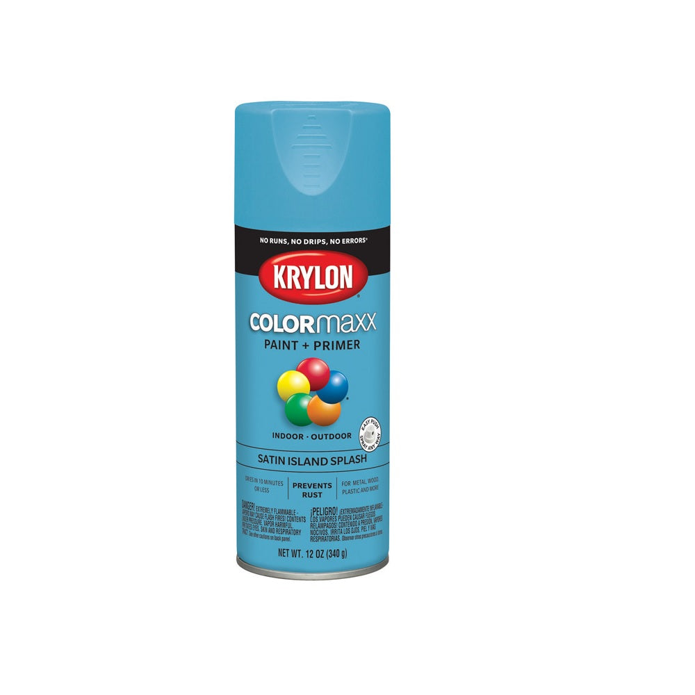 Krylon K05565007 ColorMaxx Paint + Primer Spray Paint, 12 Oz