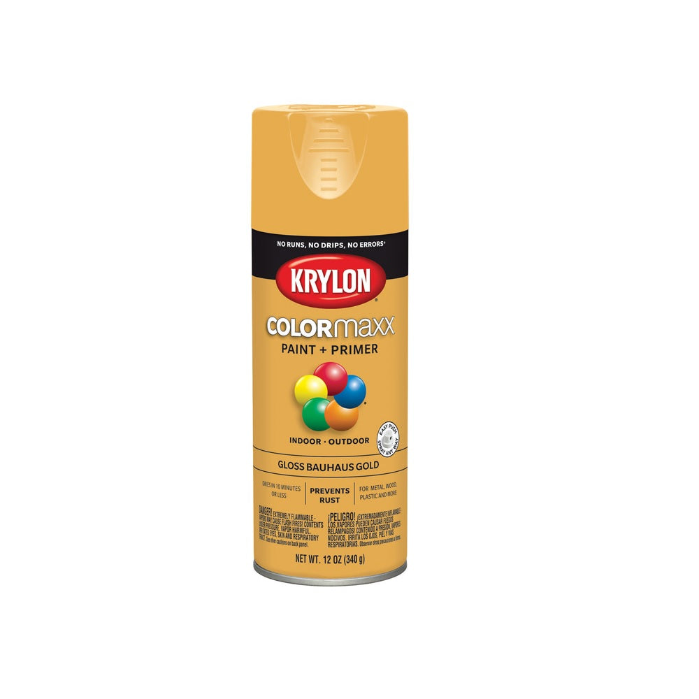 Krylon K05504007 ColorMaxx Paint + Primer Spray Paint, 12 Oz