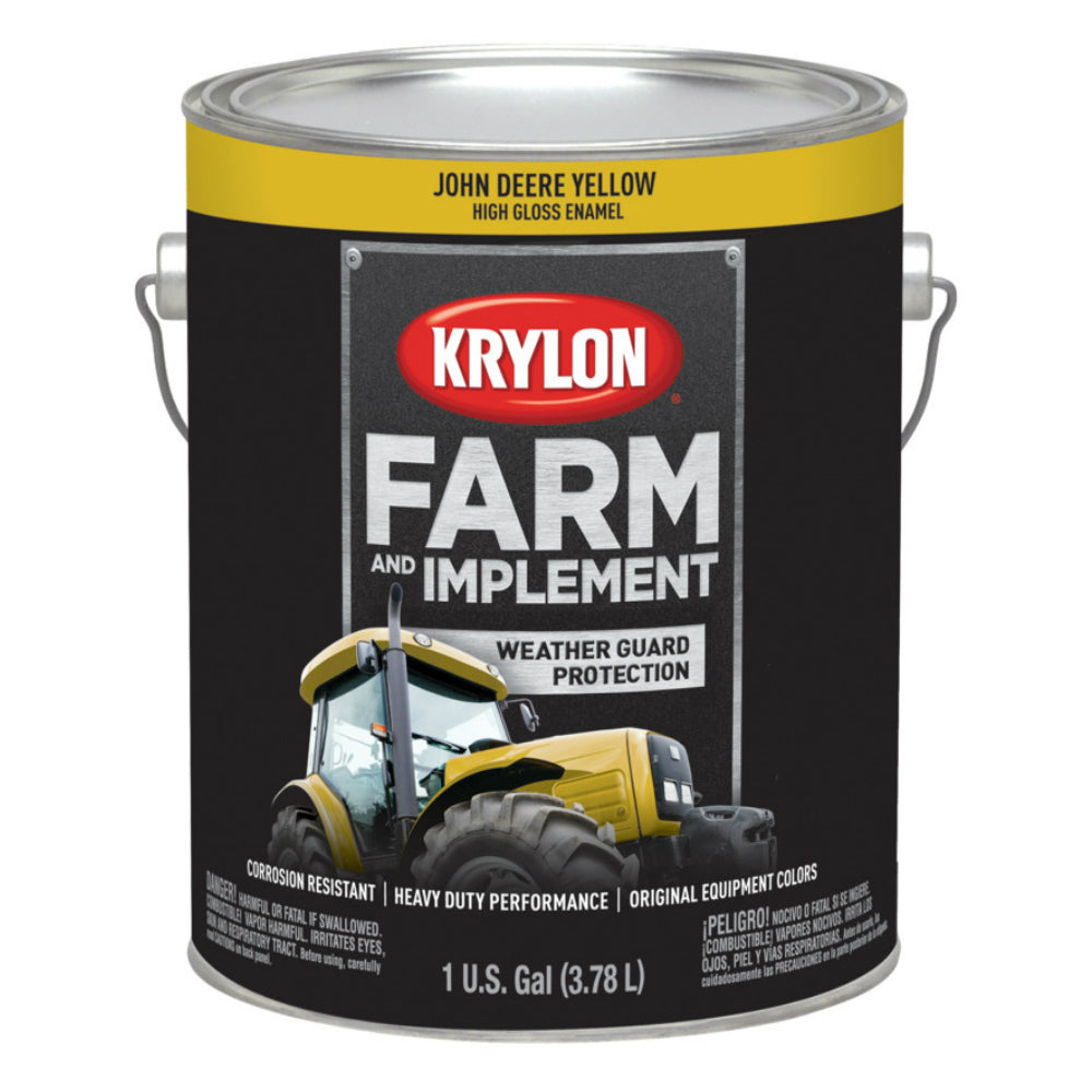 Krylon K01970000 Farm & Implement Paint, John Deere Yellow, 1 Gallon